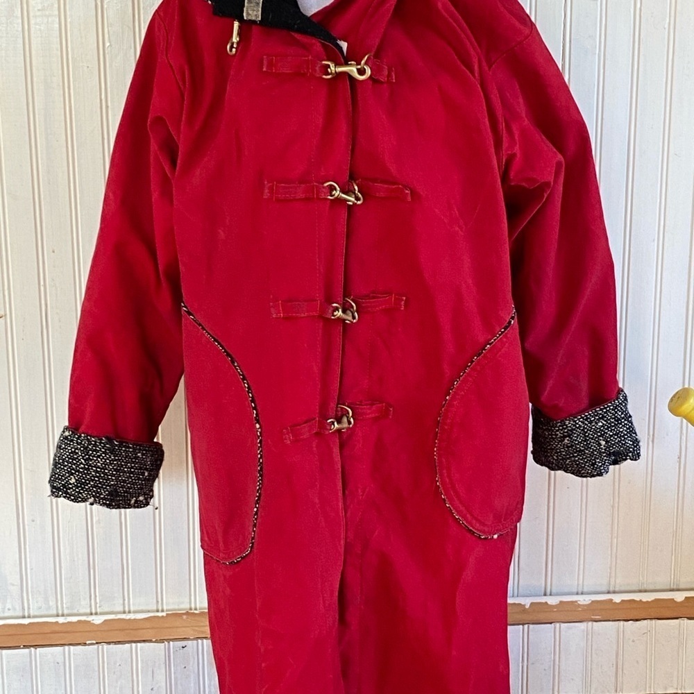 Toggle Coat Red Vintage X-Large